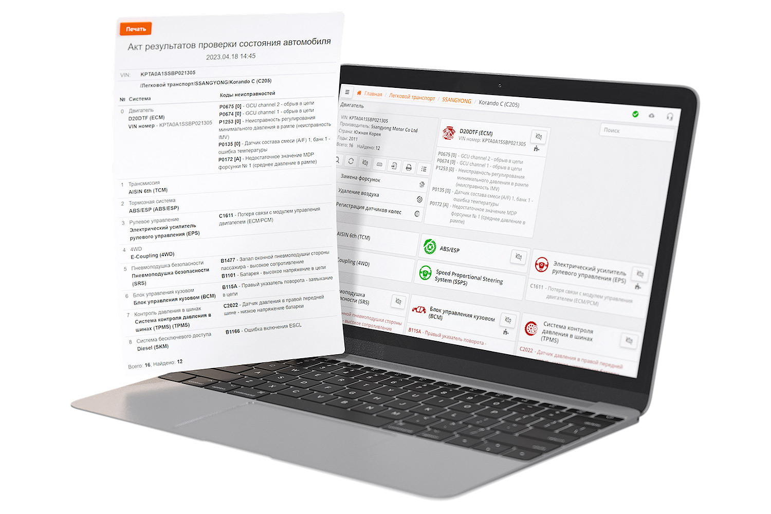 Автоматический опрос блоков и комплексный отчет в программе ScanDoc
